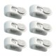 thumbnail image 1 of Yuarrent Clips de hoja Clip Abrazaderas antideslizantes multifuncionales Sujeción de colchón Cortina Hebilla Accesorios Herrajes Herramientas Almacenamiento y organización del hogar Verde  6 piezas Yuarrent HA079583-02, 1 of 6