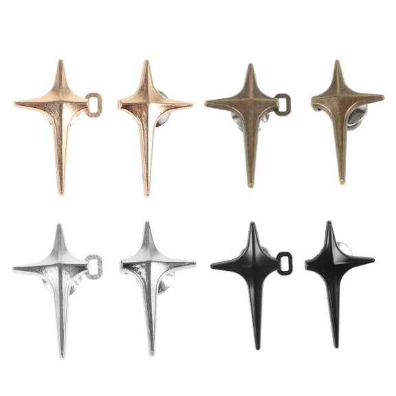 PAMINGONO 8Pairs Silver Pant Waist Tightener Shape Metal Waist Buckles