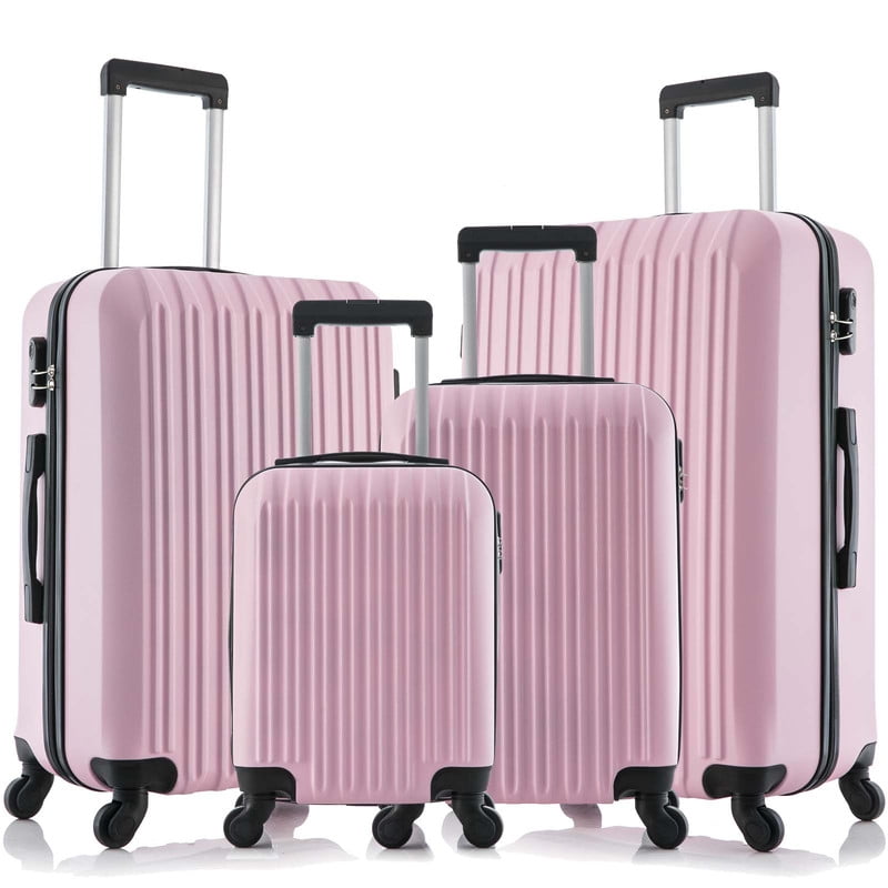 4 piece spinner luggage set luggage sets hardside with spinner wheels