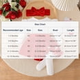 thumbnail image 3 of Kids Girl Christmas Dress Red & White Holiday Outfit Set with Headband & Socks, Soft Velvet & Knit Newborn to Kids 1-18 Months,Size 3-6 Months, 3 of 8