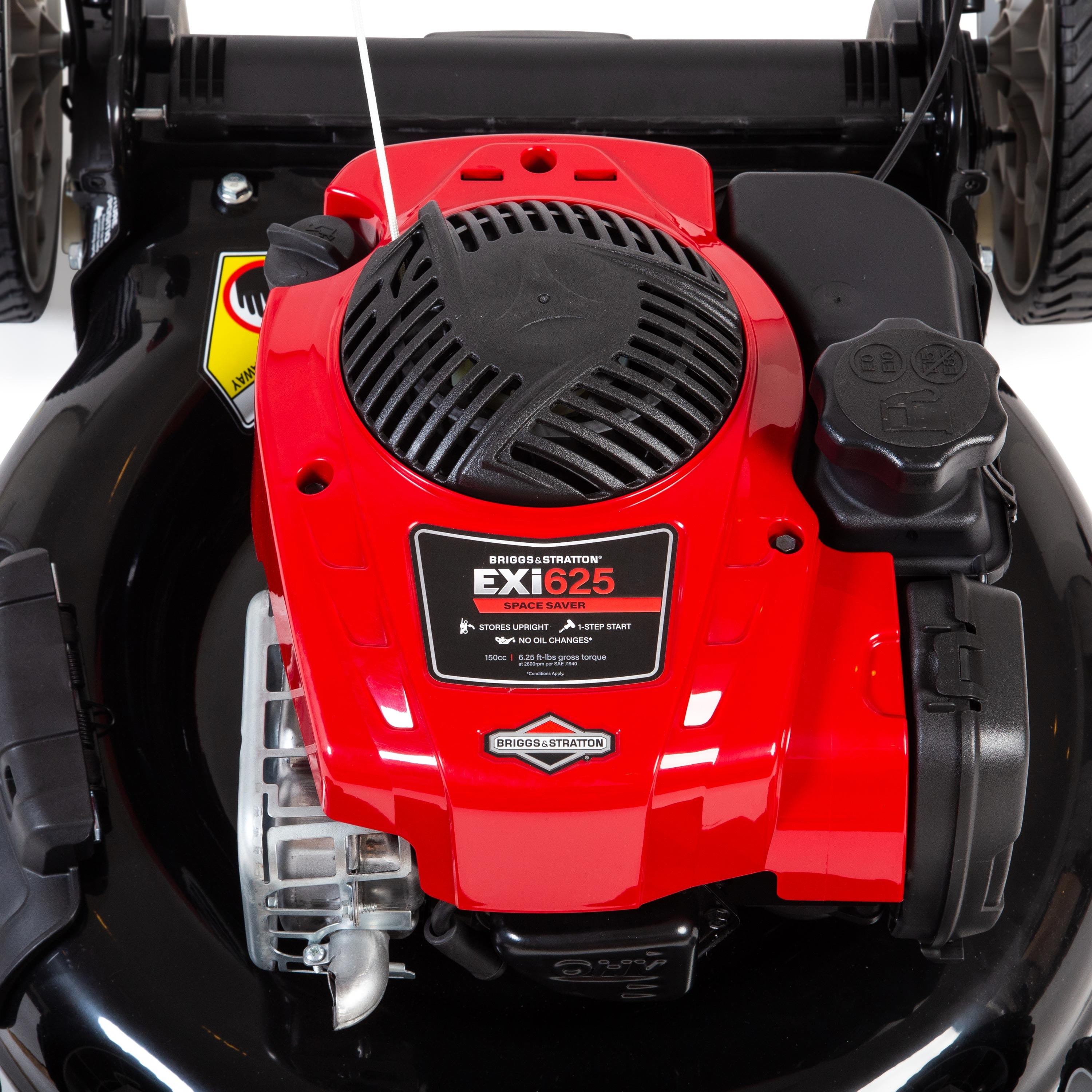 Black Max 21-inch Gas Powered Walk-Behind Lawn Mower with 150cc EXi625 Briggs and Stratton Engine