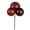 Burgundy, variant on Vickerman 18" Burnish Orange Ball Ornament Christmas Pick, 4 per set