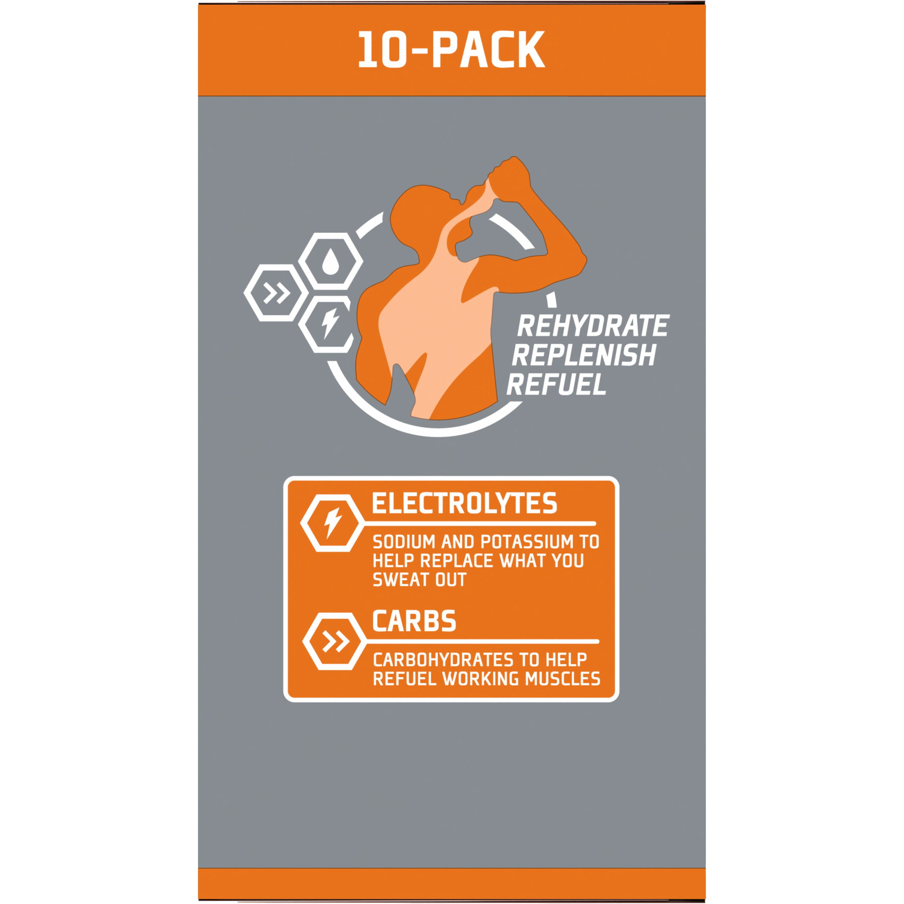 Gatorade Thirst Quencher Fruit Punch Sports Drink Mix Powder, 1.23oz, 10 Count Packets