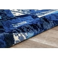 Global Blue and Gray Multi Diamond Rug