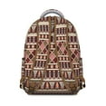 thumbnail image 3 of Boho Print School Backpack - Stylish Tribal Design, 17 Inch Laptop Compartment, Spacious & Durable, Campus Must-Have, 3 of 6