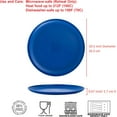thumbnail image 2 of Zainca 10.5 inch Wheat Straw Dinner Plates, Reusable Plastic Plates , set of 12 Multicolor, 2 of 4