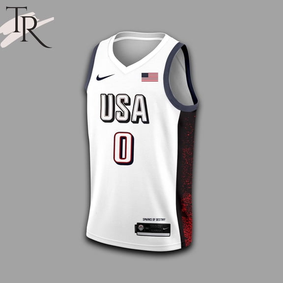 Custom Name And Number American Basketball Jersey 2024 - White