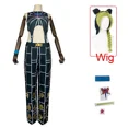 thumbnail image 3 of Disfraz de Jolyne Cujoh de Anime, disfraz de JoJo's Bizarre Adventure, disfraz de Stone Ocean, uniforme de Jolyne Cujoh, ropa de fiesta de Halloween para niña, 3 of 5
