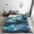 thumbnail image 5 of Pofeuu Cat Underwater Fantasy Print Ultra-Soft Micro Fleece Blanket,for Bed Or Sofa,All Season Throw Blankets Flannel Blanket-40"x30", 5 of 7