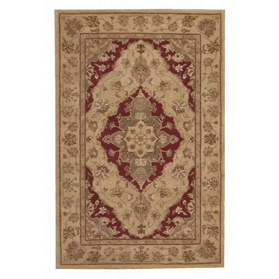 Nourison Heritage Hall Area Rug-Color:Lacquer,Shape:Rectangle,Size:1'5" x 2'3"