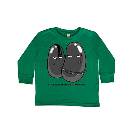 

Inktastic Easter Black Jelly Beans are so Hardcore Goth Jelly Beans Gift Toddler Boy or Toddler Girl Long Sleeve T-Shirt