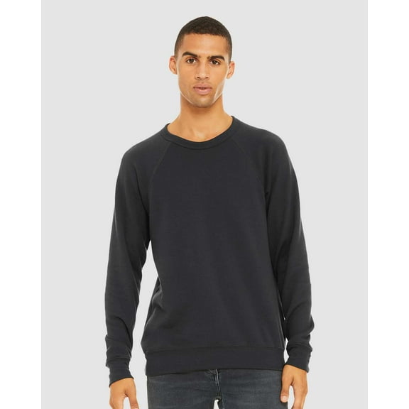 BELLA CANVAS Unisex Sponge Fleece Raglan Crewneck Sweatshirt