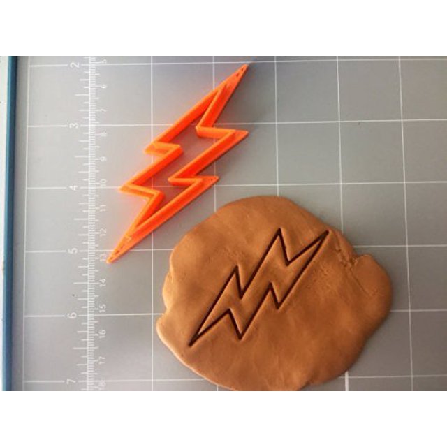 Lighting Bolt Cookie Cutter (4 Inch)- Fast Shipping - Sharp Edges - Exceptional Quality