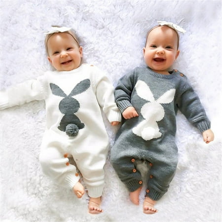 

Adarl Winter Warm Infant Baby Boy Girl Knit Sweater Romper Jumpsuit Bodysuit Clothes Outfit