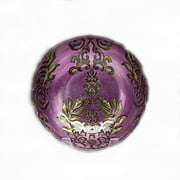 Damask 7.5 in. Copper & Purple Bowl - Set of 4