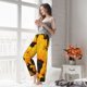 thumbnail image 5 of Fotbe Flower Bush Sunflower Pantalones de Pijama para Mujer, Pantalones de Dormir, Pantalones Pj con Cordón y Bolsillos-X-Large, 5 of 6