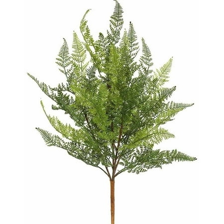 Artificial Lace Fern Bush (21.5") Green - Vickerman