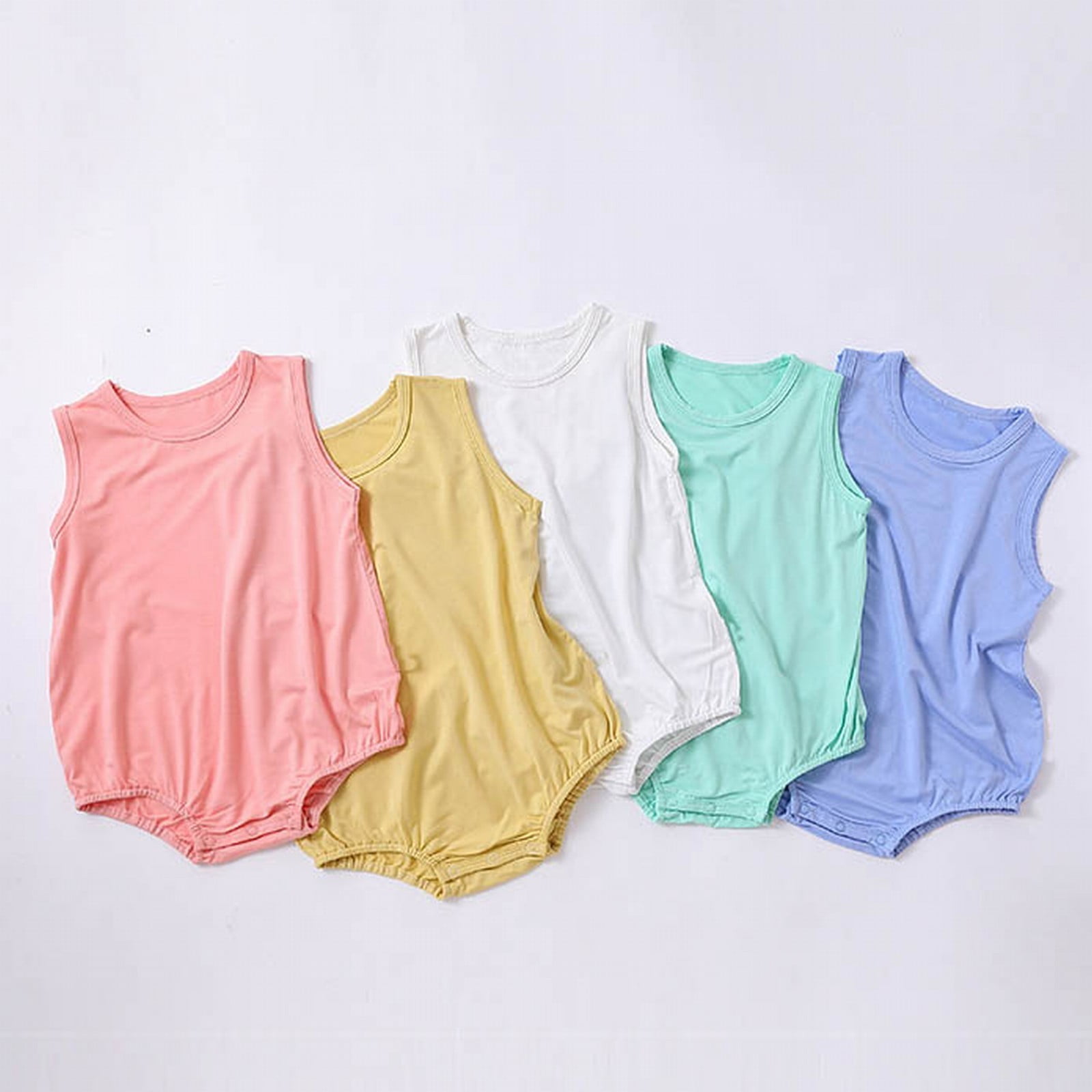 adviicd Bebe Body Bebe Fille Vetements Manches Courtes Romper Col Ras du Cou Chemises a Volants Bodysuit Vert 66 Walmart