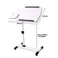 thumbnail image 2 of Mesa para laptop Movible Con Ruedas y Altura Ajustable, 2 of 2