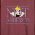 thumbnail image 3 of Disney Villains - Not Impressed - Women's Lightweight French Terry Long Sleeve Shirt, 3 of 5
