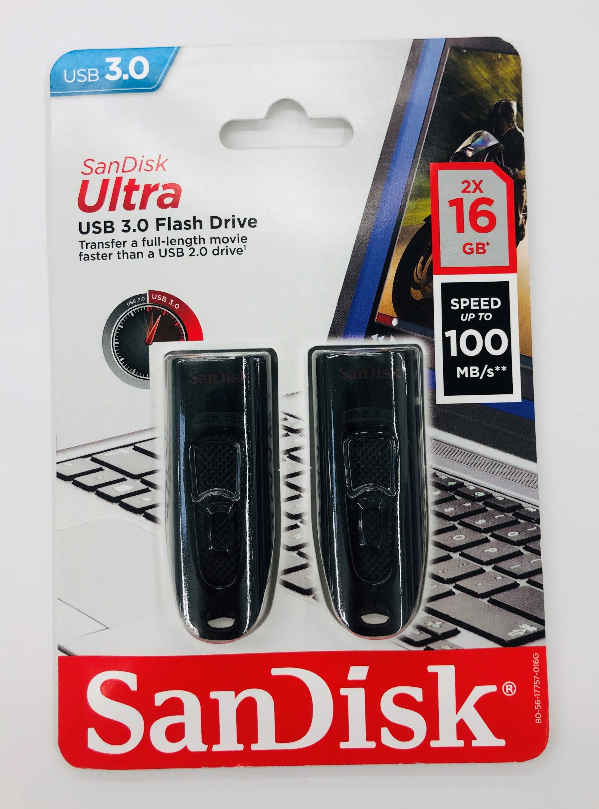 SanDisk 16GB 3.0 USB Flash Drive, 2 Pack  Walmart.com  Walmart.com
