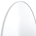 thumbnail image 4 of DecMode 24" x 40" White Oval Wall Mirror with Thin Minimalistic Frame, 4 of 7