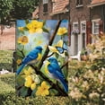 thumbnail image 4 of BVEBJDX Spring Summer House Flag Garden Flag 12x18 Inch Double Sided Blue Bird Garden Flag Floral Bird Porch Outside Yard Party Decoration, 4 of 8
