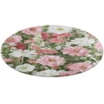 thumbnail image 4 of Floral Colorful Flower Round Rugs -Washable Non-Slip Small Round Area Rug Throw Soft Circle Rugs for Bedroom, Modern Print Indoor Carpet for Entryway Sofa Living Room, 4 of 6