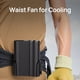 thumbnail image 4 of Ventilador Portátil para Exteriores de Cintura, Mini Ventilador con 100 Velocidades, Energía Eólica de Alta Velocidad, Batería de Larga Duración A, 4 of 5