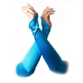 thumbnail image 2 of Ladies Fingerless Satin Opera Gloves, Blue, 2 of 2
