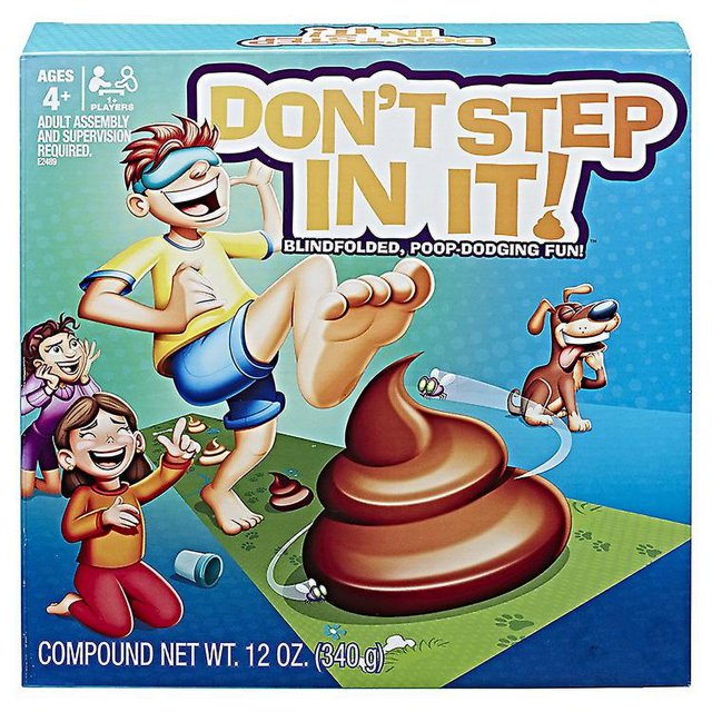 CHAO Debería usar los ojos vendados, pisar mierda, juegos de fiesta, juegos para niños, no pises la suerte con los ojos vendados