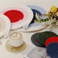 thumbnail image 4 of 2Pcs Manteles Individuales Redondos Trenzados, 4.3" Manteles Tejidos para Mesa de Cocina para Decoración de Granja (Beige), 4 of 7