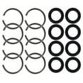 thumbnail image 1 of Raindrops 8Sets Impact Wrench Retaining Ring with O-Ring Easy to Install Durable Socket Retainer Black, 1 of 7