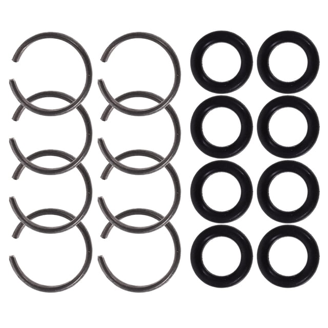 Raindrops 8Sets Impact Wrench Retaining Ring with O-Ring Easy to Install Durable Socket Retainer Black