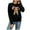 Sweater 294# Black, variant on oqasdz Women's Sweaters Christmas Cane Bowknot Sequined Sweater Fall Winter Round Neck Long Sleeve Knitted Cardigan Casual Comfort Soft