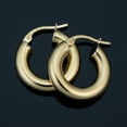 thumbnail image 2 of KoolJewelry 18k Yellow Gold Polished Hoop Earrings (4x10mm), 2 of 5