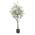 thumbnail image 2 of Olivo artificial con maceta, planta artificial decorativa de 1,2 m para jardín u oficina. Estilo A, 2 of 9