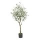 thumbnail image 2 of Olivo artificial con maceta, planta artificial decorativa de 1,2 m para jardín u oficina. Estilo A, 2 of 9