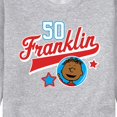 thumbnail image 3 of Peanuts - Franklin Athletic 50 - Men's Crew Neck Fleece Pullover, 3 of 6