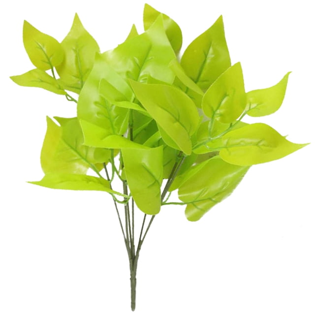 Coofit Artificial Plant Lifelike Decorative Fake Leaf Fake Plant Artificial Greenery