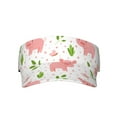thumbnail image 2 of Kdxio Funny Little Pigs Print Sun Visor Hat Golf Visor Adjustable Velcro Outdoor Sports Cap For Men Women, 2 of 7