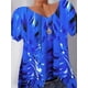 thumbnail image 1 of Tallas de talla grande Tinta Impresión en V cuello de tee Rosegal Camisetas tallas grandes, 1 of 2