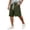Army Green_014, variant on Domuza Mens Corduroy Shorts Elastic Waist Drawstring Casual Fashion Beach Gym Workout Running Athletic Shorts With Embroidered Black 2XL