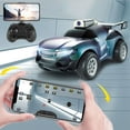 thumbnail image 3 of Blue Fpv Rc Car With Hd 1080P Wifi Camera 24Ghz Remote Control Vehicle Speed Adjustable Color Changing Shells High Speed Drift Car For Kids And Adults Outdoor Play Toy With Rechargeable Ba, 3 of 9