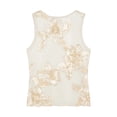 thumbnail image 5 of Bibifish Womens Tank Tops Mesh Base 3D Floral Embroidery Summer Sleeveless Camisole Sheer See Through Party Evening Tops, 5 of 6
