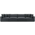 thumbnail image 3 of Ergode Commix Down Filled Overstuffed 4 Piece Sectional Sofa Set - Gray, 3 of 5