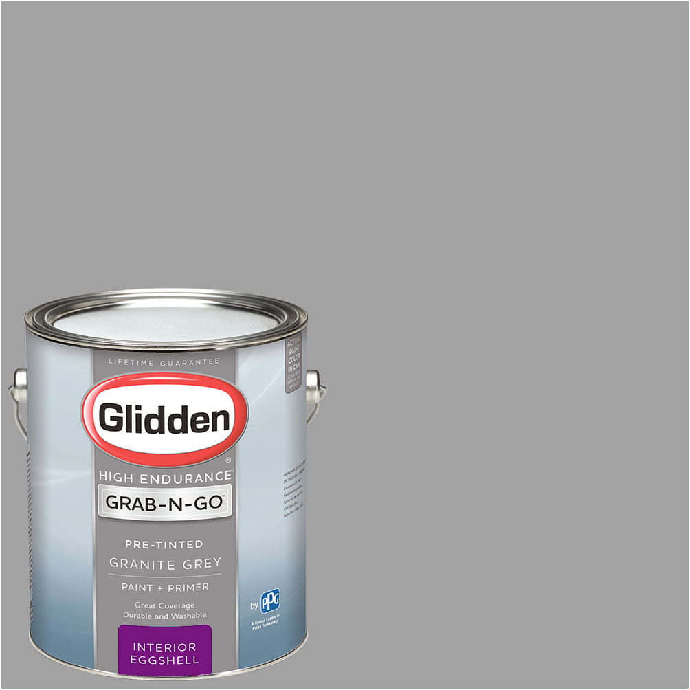 Glidden Pre Mixed Ready To Use Interior Paint And Primer Granite Grey 1 Gallon Walmartcom