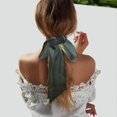 thumbnail image 5 of Wukai Forest Stone-Colored Dragon Print Hair Scarf for Women Fashion Silky Satin Headscarf Wrap Breathable Lightweight Neck Scarves For Handbag Accessories, 5 of 6