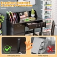 thumbnail image 7 of Infans Kids Wooden Study Desk & Chair Writing Table w/Drawer Storage Cabinet, 7 of 7