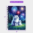 thumbnail image 5 of Happy New Year Exotic Shorthair Family Cheer Winter Midnight Firework Spiral Bound Journal Cat Lover Kitten Owner Gifts 5x7in Spiral Notebook - 02025, 5 of 5